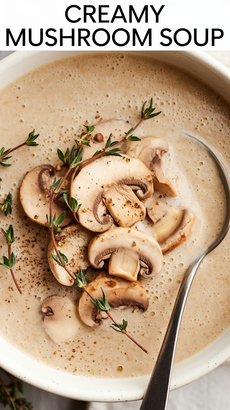 Creamy Mushroom Soup Recipe: Rich, Comforting, and Easy to Make