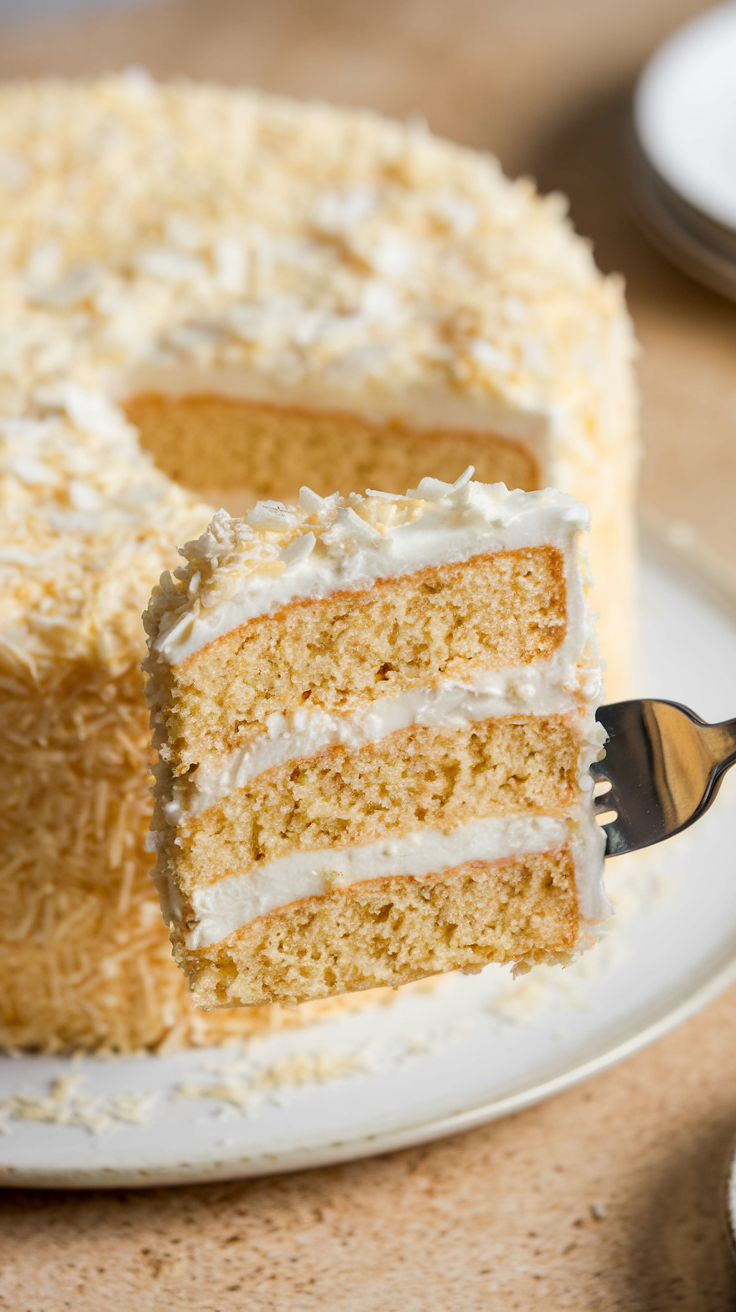 The Best Moist Coconut Cake Recipe