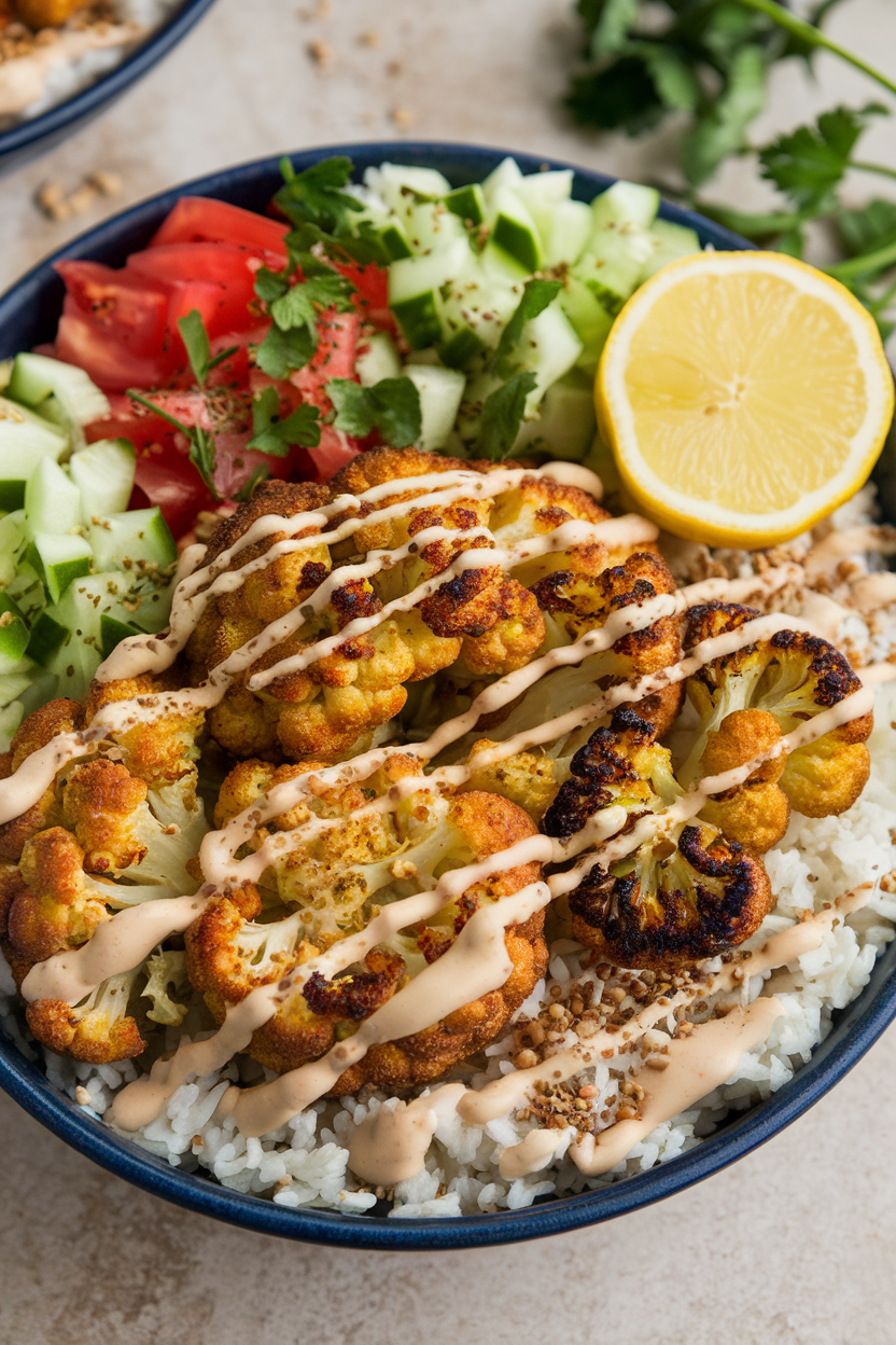 Cauliflower Shawarma Bowls Recipe: Healthy & Flavorful