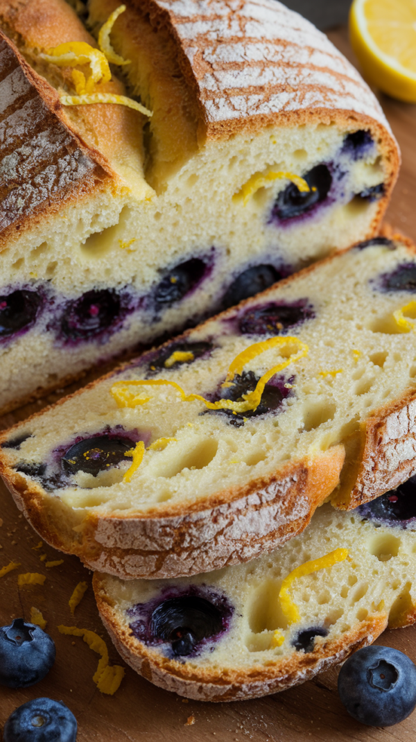 Tangy Lemon Blueberry Sourdough Bread Recipe A Perfect Summer Bake