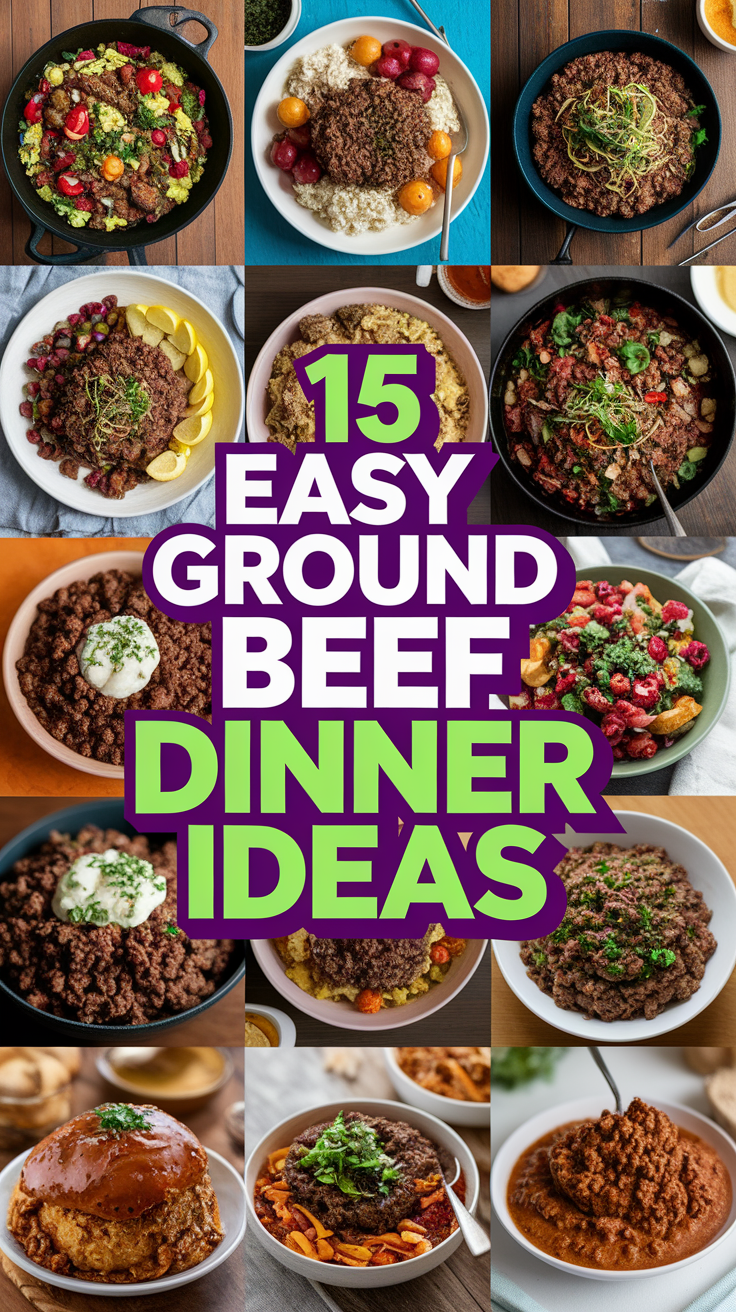 15 Easy Ground Beef Dinner Ideas for Busy Weeknights